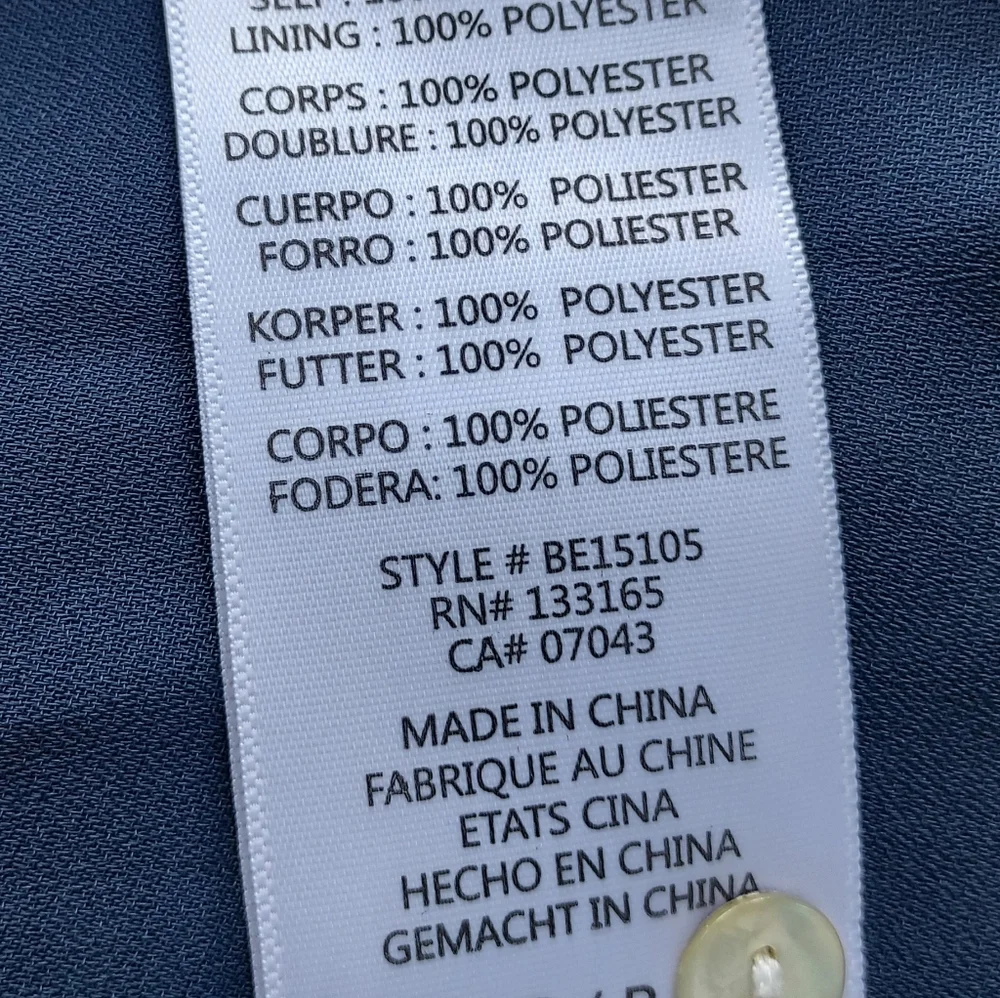 Anthropologie Eri + Ali Blue Boho Floral Velma Blouse Top Size Small Long Sleeve - Picture 10 of 11